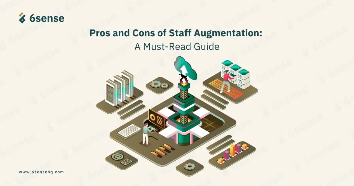 feature image of pros and cons of staff augmentation blog