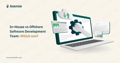 feature image of in-house vs offshore software development team