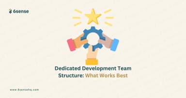 feature image of blog dedicated development team structure