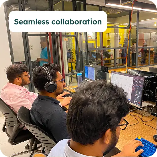 Vue.js developer at work at 6sense HQ